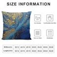 thumbnail image 5 of ARISTURING Marble Texture Natural Luxury Navy Blue Gold Painting Set of Decorative Throw Pillow Cases Sofa Cushion Covers for Couch Bedroom Living Room Car Home Decor, 5 of 5