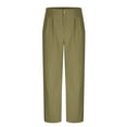 thumbnail image 5 of Mens Golf Pants Stretch Work Dress Pants Quick Dry Lightweight Casual Comfy Trousers with Pockets Green XXXL, 5 of 5