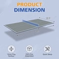 thumbnail image 5 of 6ft Mid-Size Ping Pong Conversion Top, Foldable & Portable Table Tennis Table Top for for Indoor/Outdoor,Grey, 5 of 7