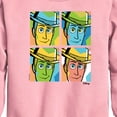 thumbnail image 2 of Toy Story - Woody Grid - Youth Boys Crew Fleece Sweatshirt, 2 of 4