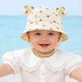 thumbnail image 4 of NIEWTR (UPF50+) Baby Toddler Sun Hat - Girls Bucket Hat Wide Brim Adjustable Summer Beach Hat for Kids Boys Girls 0-8 T(A-Light Yellow,3-12 Months), 4 of 6