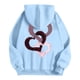 thumbnail image 4 of WILLBEST Sudadera Deportiva para Mujer, Estilo Casual, Ideal para El Día de San Valentín Sudadera con Capucha Estampada, Estilo Holgado Mediana, 4 of 4