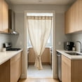 thumbnail image 5 of Linen Curtains for Living Room, Natural Semi Sheer Thick Linen Drapes Light Filtering Elegant Neutral Bohemian Grommet Bedroom Curtain Panels, 1 Panels, 5 of 6