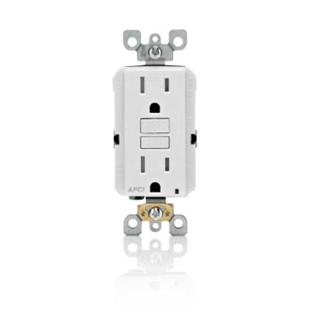 Leviton Mfg Afci Tamp Resistant 15A Wht R02-AFTR1-0KW - Walmart.ca