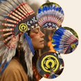 thumbnail image 1 of Tocado de plumas , sombrero, accesorio para cabello para espectáculos de máscaras, bailes de carnaval, 1 of 8