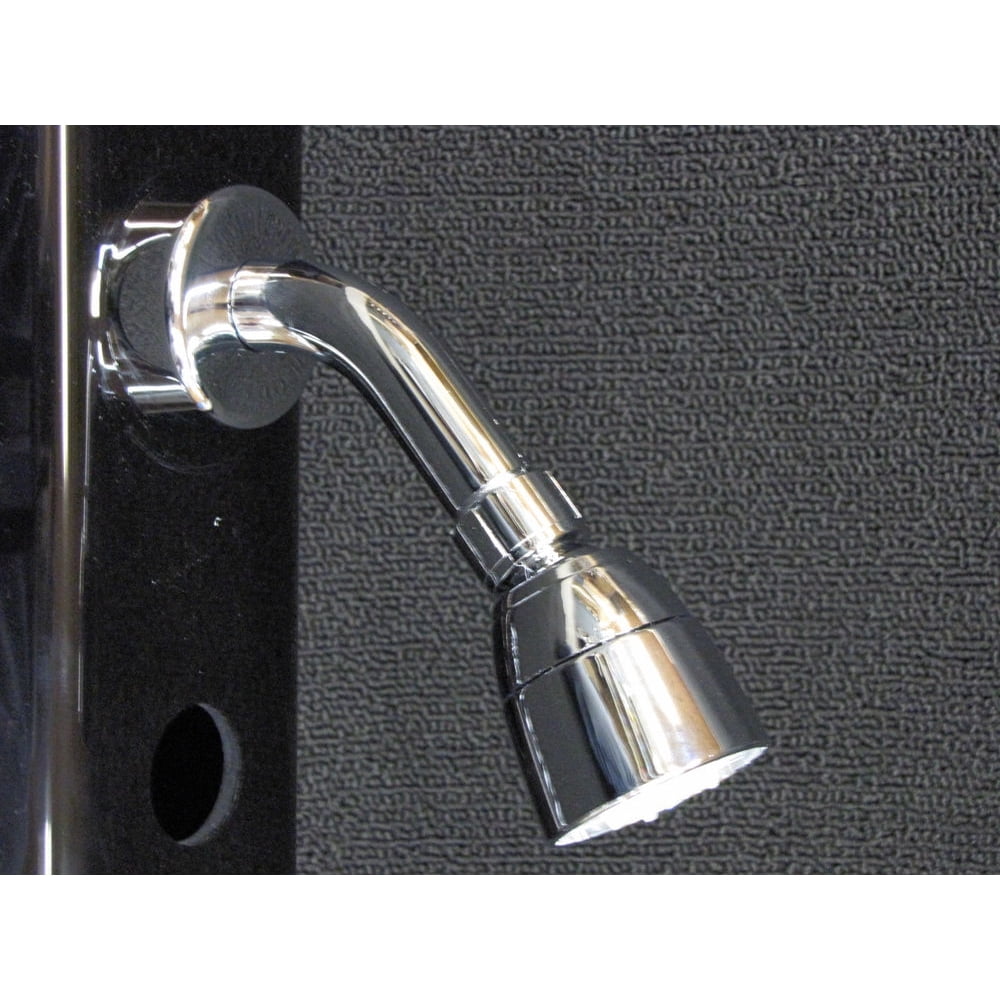 Mobile Home 1/2" Chrome Shower Head with Arm, Flange & locking nut.