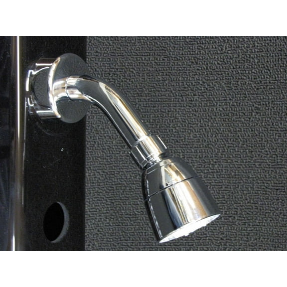 Mobile Home 1/2" Chrome Shower Head with Arm, Flange & locking nut.