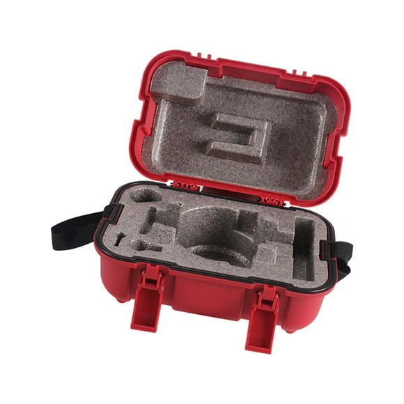 Maleta con caja de instrumentos para topografía y cartografía, resistente y ligera, con asa, estuche de transporte a nivel, estuche de almacenamiento Rojo
