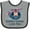 Heather and Black, variant on Inktastic Grandma and Grandpa Love Me Boys Boys or Girls Baby Bib