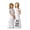 B, variant on Sisters Resin Figurine Statue - White Home Decor Ornament for Desk Shelf, Inspirational Keepsake Gift for Family