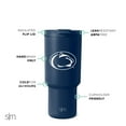 thumbnail image 4 of Simple Modern Gobelet 30oz avec Couvercle Rabattable et Pailles / Tasse Isolée en Acier Inoxydable / Cadeaux pour Hommes / Collection Trek / Université de Penn State, 4 of 4