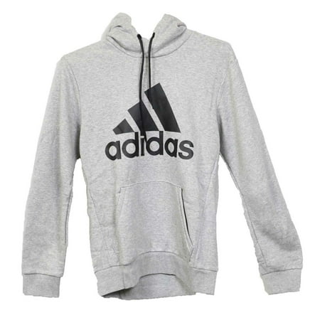 Adidas Men's Medium Grey / Black Pullover Hoodie - S | Walmart Canada