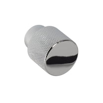 CKP #6800 Linear Collection 1 in. (25mm) Knurled Aluminum Knob, Polished Chrome