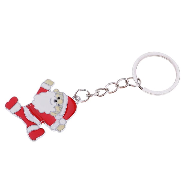 del Tema de Navidad Colgante de Árbol de Navidad Regalos para Mujeres Chicas Santa 8 Hugo Llaveros de Santa Claus