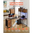 thumbnail image 3 of VEVOR L-Shaped Gaming Desk with LED Lights, 62.2-inch Reversible Corner Computer Desk with Power Outlets, Movable CPU Stand & Storage Drawers, 3 of 9