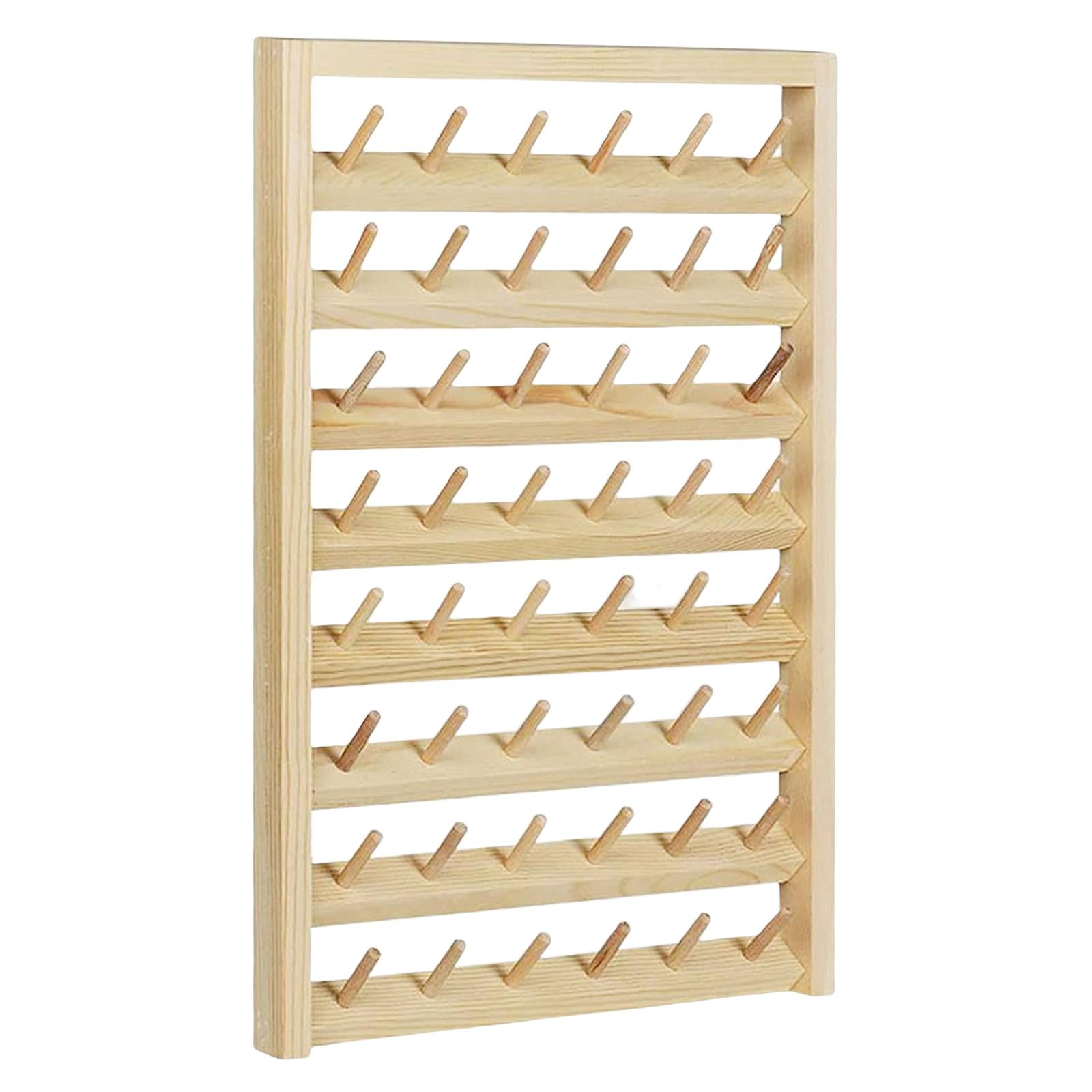 Wall Door Hanging Thread Jewelry Rack 48 Spool Stand Organizer Sewing Srage Embroidery Quilting Knting Hair Braiding Accessories