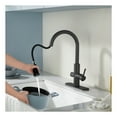 thumbnail image 3 of Sunset 4-in-1 Single Handle 17.5 in. Faucet for Instant Hot Water Dispensor with Boiler Tank and Filter in Matte Black, 3 of 12