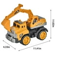 thumbnail image 4 of Momihoom Construction Excavator Toy Kids Toy Digger Truck with Electric Universal Wheel Educational Toys Gifts with Lights and Sounds for 3+ Years Old, 4 of 7