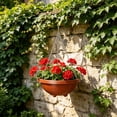 thumbnail image 4 of DefiDgd Plastic Hanging Flower Planter Pot with Metal Hanging Chain,Breathable Planter Container for Indoor Outdoor Greenery,Balcony Patio Garden Home Decor(CC), 4 of 7