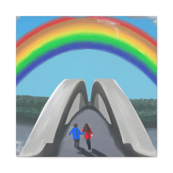 Love's Rainbow Bridge - Canvas