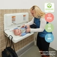 thumbnail image 6 of ECR4Kids Horizontal Wall-Mounted Changing Station with 500 Liners, Baby Changer, White Granite, 6 of 9