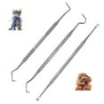 thumbnail image 2 of Professional Dental Tools, Dog Teeth Scaler And Scraper Stainless Steel Tartar Remover, 3 Pack Stainless Steel Dog Teeth Cleaning Tools, 2 of 3