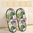 thumbnail image 2 of House Slippers for Women Men - Labrador Retriever Dog Green Purple Lightweight House Shoes Fuzzy Slippers, Soft Slip-On Cozy House Slippers for Woman Indoor Outdoor, 2 of 7
