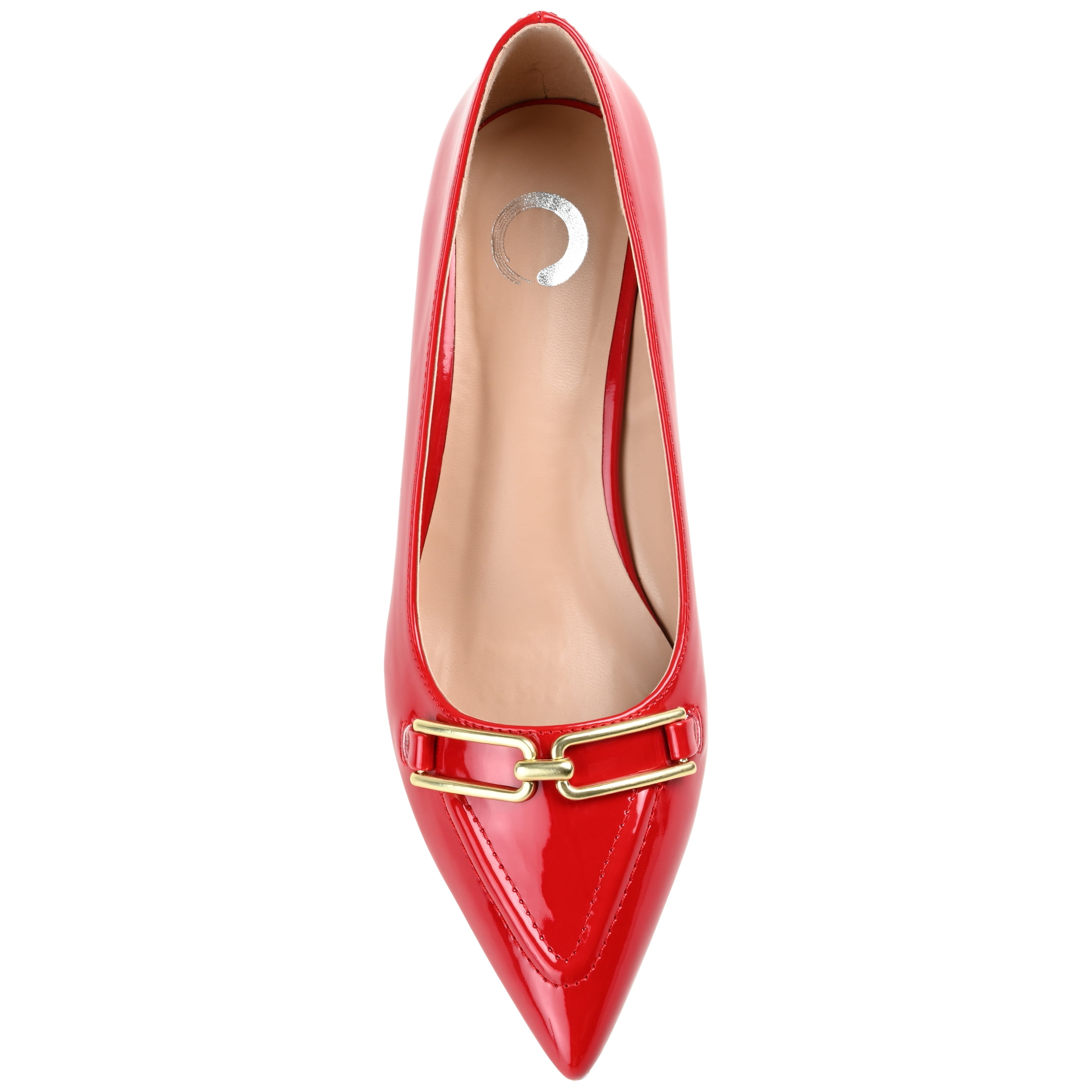 Journee Womens Rumi Kitten Heel Loafer Pointed Toe Pumps, Widths Available