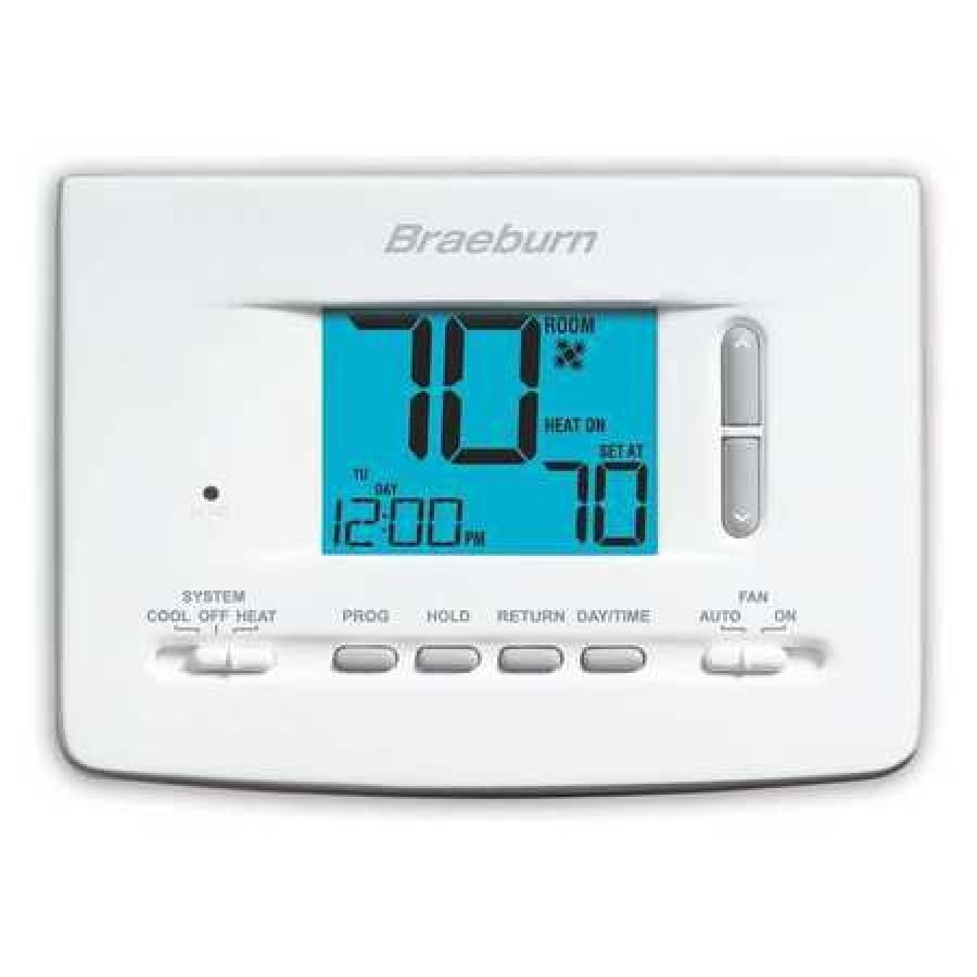 BRAEBURN 2020 Universal Programmable Thermostat , 1 H 1 C, Wall Mount