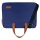 thumbnail image 1 of Bolsa para computadora portátil de tela Oxford de gran capacidad, resistente a los arañazos, a prueba de golpes, bolsa de transporte para computadora portátil para oficina y negocios, azul oscuro, de, 1 of 10