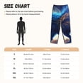thumbnail image 3 of Balery Moonlit Blue Wolf Pantalones de pijama para mujer, pijamas ultraligeros, pantalones de estar por casa-Medium, 3 of 6