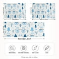 thumbnail image 2 of Yayeee Pillowcase Standard Size Set of 2 Satin Wrinkle Resistant Pillow Case, Blue Simple Cartoon Snowmen, 2 of 8