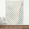 thumbnail image 4 of Ambesonne Fruit Fabric by the Yard Upholstery, Oranges Blush Blossom Flower, 3 Yards, Pale Vermilion Pale Blue, 4 of 5