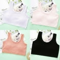thumbnail image 4 of 6 Pack Girls Cotton Camisole Cropped Training Bra Unpadded Bra, 4 of 5