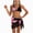 Black, variant on Girls Bikini Set High Waisted Bikini with Skirt Floral Swimsuits Teens Girls 716 (Pink, 9-10 Years)