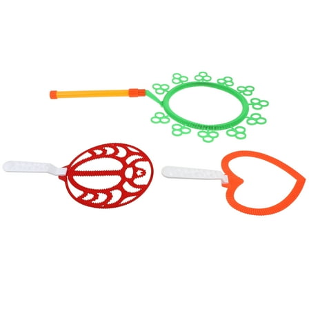 Soimiss 3Pcs Bubbles Maker Assorted Color Bubble Wands for Backyard Activities