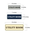 thumbnail image 4 of Standard Utility Room Sign (Red) - Large, 4 of 5