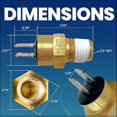 thumbnail image 4 of Pentair 42002-0025S Replacement 140F Automatic Gas Shutoff (AGS) Switch for Pool, 4 of 5