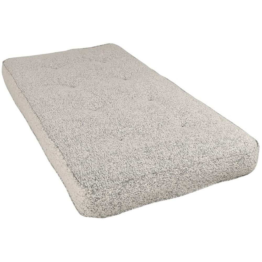 Pemberly Row Twin-size Fabric Daybed Mattress in Canton Gray-Frame Not Included