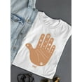 thumbnail image 3 of Astro Palmistry - Zodiac Hand Emoji Art Design Women's T-shirt, 3 of 4