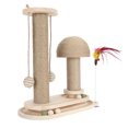 thumbnail image 1 of Poste Rascador Para Gatos, Pista De Bolas De 2 Capas, Poste Alto Interactivo Para Gatos, Rascador Para Gatos, Rascador Para Gatitos, Postes Para Rascar De Sisal Con Bola, 1 of 7