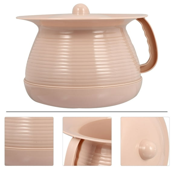 MUSEYA 1Pc Plastic Household Bedpan Spittoon for Elder Care