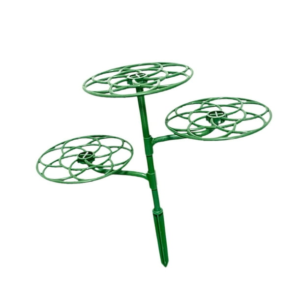Soporte ajustable de 3 niveles para plantas, robusto y resistente a la corrosión, ideal para bonsáis y plantas trepadoras. S