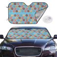 thumbnail image 2 of Fotbe Cute Donut Car Windshield Sunshade | Sun Visor Protector Front Window Shade, Keeps Out UV Rays, Keeps Your Vehicle Cool-Small, 2 of 7