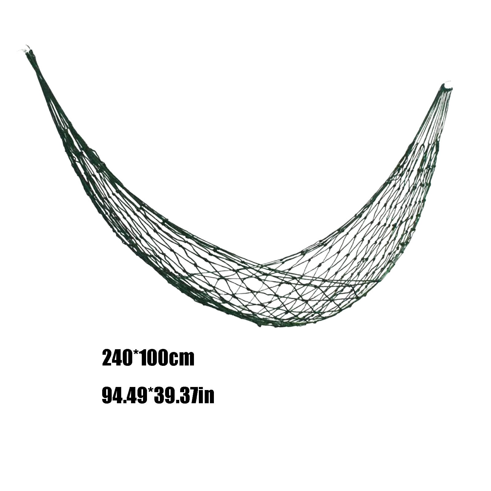 Camping Hammocks Hammock Outdoor Sports Blue Nylon 240x100cm 200kg Load Portable Mesh Sleeping Bed Garden Beach