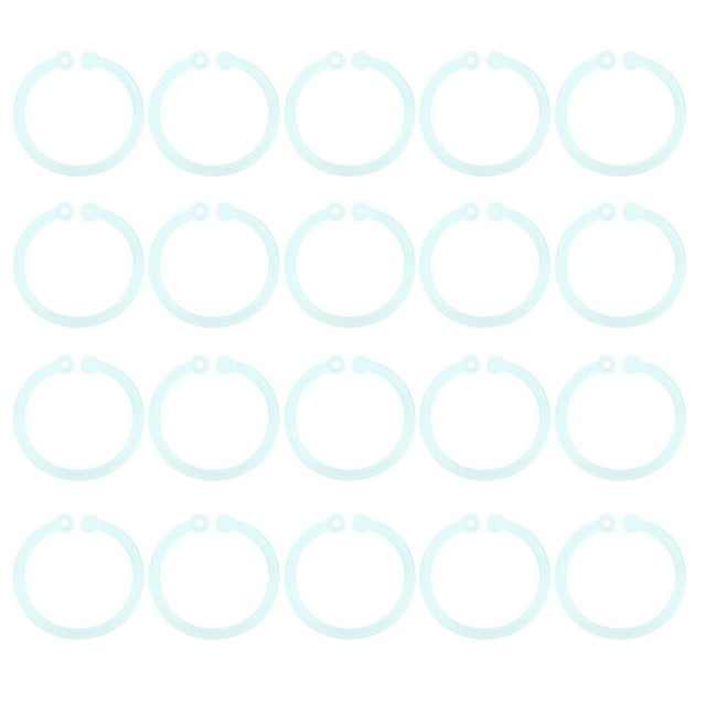 Book Rings, Textured Elegant Widely Used Plastic Rings Flexible Durable For Cards For Document For Notebook Pink,Yellow,Green,Blue