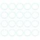 thumbnail image 2 of Anillos De Hojas Sueltas De Plástico De 20 Piezas, Anillos Flexibles Transparentes Para Tarjetas De Notas Documentos Con Material De Educación Física Para La Oficina Escolar En, 2 of 7