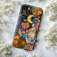 thumbnail image 5 of Psychedelic Cosmic Collage Phone Case, Trippy Frog Disco Moon Star Aesthetic Protective Cover for iPhone 16 15 14 13 12 11 Pro Max Plus Mini, 5 of 6