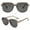 Khaki, variant on WIFKLSIIPG Big Frame Protective Sunglasses Glasses Eyewear Shades Vintage Square Unisex
