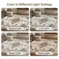 thumbnail image 7 of ODIKA 6'x9' Washable Area Rug Vintage Traditional Medallion With Distressed Floral Scroll Border for Dining Room, Under Table, Office Décor, Non-Slip Chair-Friendly, 7 of 7